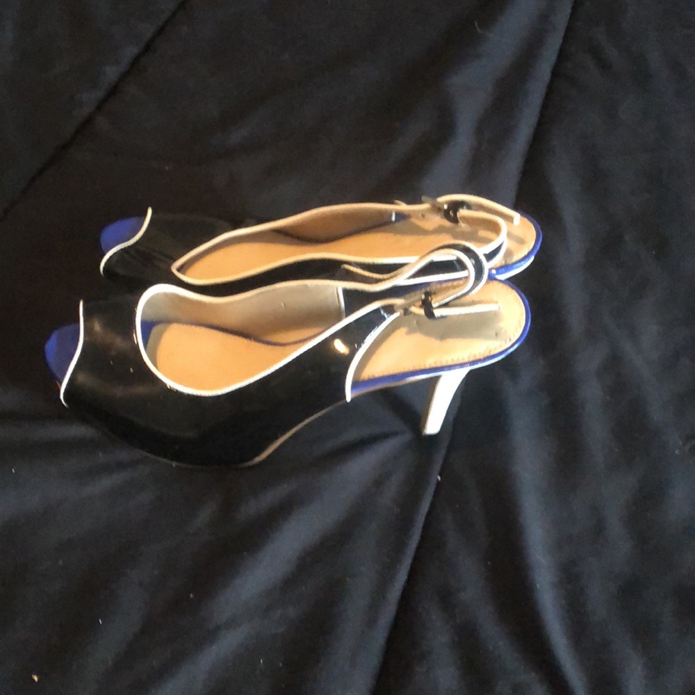 Multicolor Peep-Toe Slingbacks - image 2